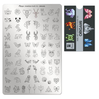 Moyra stempelplade 115 - Origami