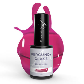 133 BURGUNDY GLASS