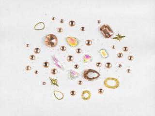 Rhinestones & Sten mix - Rose Gold