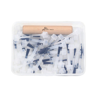 ARTY NAILS DOUBLE PENSEL MED UDSKIFTELIGE PENSLER 50. STK