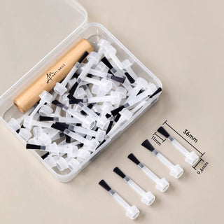 ARTY NAILS DOUBLE PENSEL MED UDSKIFTELIGE PENSLER 50. STK