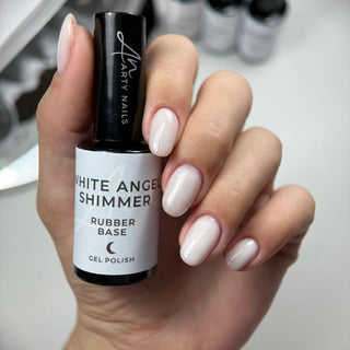 WHITE ANGEL SHIMMER RUBBER BASE  2.0. FORMULA 30 ml (Hema, Di-Hema, TPO free)
