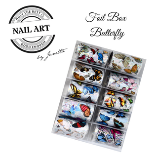 Folie Boks Gylden Sommerfugl