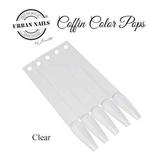 Color Pops Tipper COFFIN Clear 50 stk
