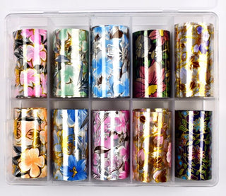 Folie Boks Gyldne Blomster