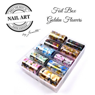 Folie Boks Gyldne Blomster