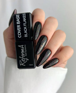 COVER BASE BLACK OPAL FLAKES 10 ML