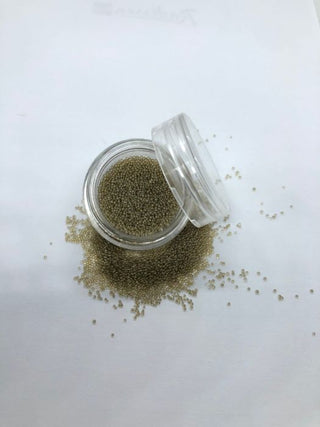 Guld brune caviar beads