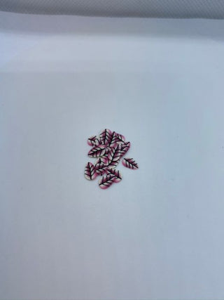 Mørk - pink blad large