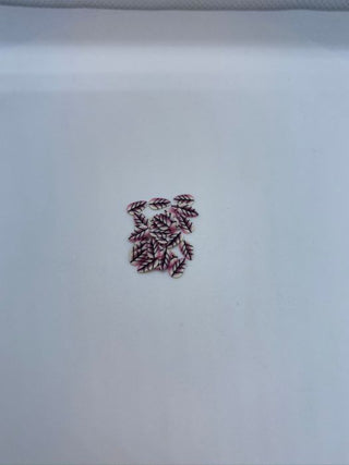 Mørk - pink blad small