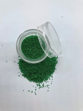 Mørkegrønne Caviar Beads