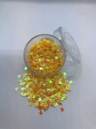 Metal Sommerfugl Gul