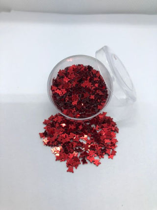 Metal Sommerfugl Rød