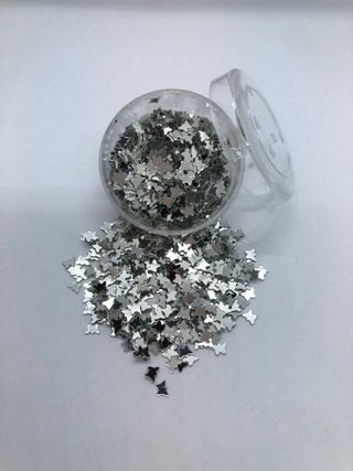 Metal Sommerfugl Sølv