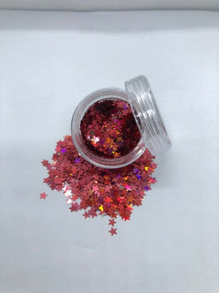 Metal Stjerner Lys Rød