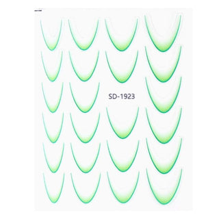 Nail Art Sticker 01 Green – French ombre