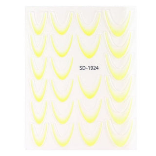 Nail Art Sticker 02 Gul – French ombre