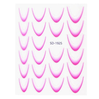 Nail Art Sticker 03 Magenta – French ombre