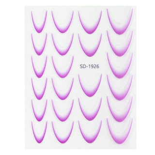 Nail Art Sticker 04 Lilla – French ombre