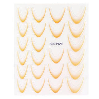 Nail Art Sticker 07 Orange – French ombre
