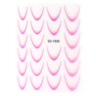 Nail Art Sticker 08 Pink – French ombre