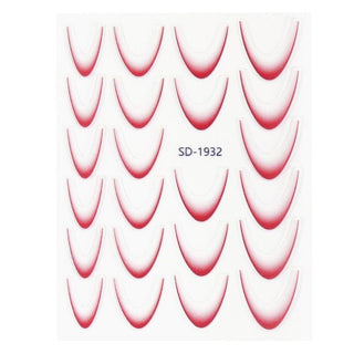 Nail Art Sticker 10 Bordeaux – French ombre