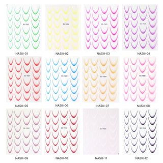Nail Art Sticker 12 Sort – French ombre