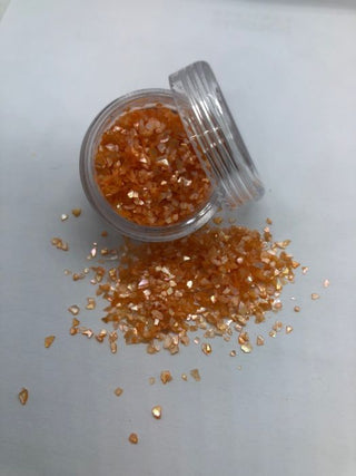 Orange crushed sea shell