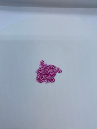 Pink - hvidt blad medium