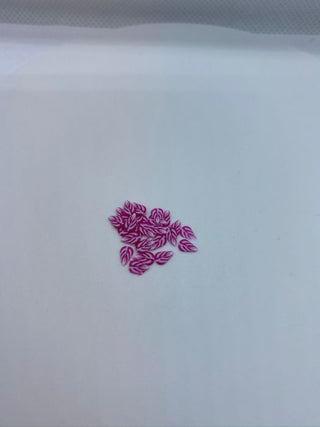Pink - hvidt blad small