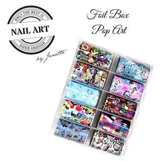 Folie Boks Gylden Pop Art