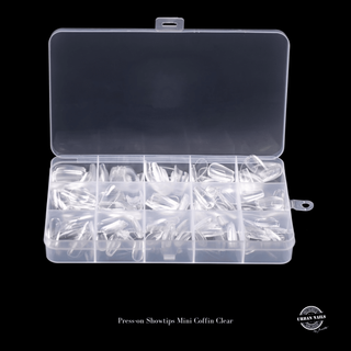 Mini-Press-on Coffin Clear 360 stk