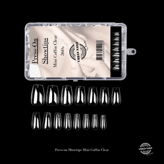 Mini-Press-on Coffin Clear 360 stk