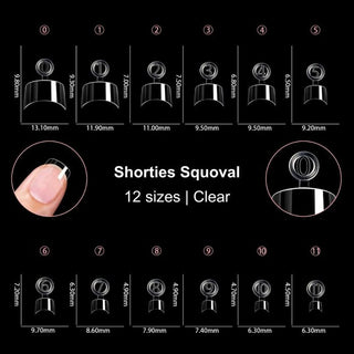 Tip Box Shorties Squoval 600 stk.