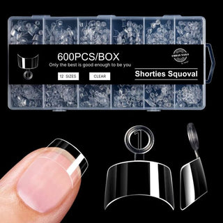 Tip Box Shorties Squoval 600 stk.