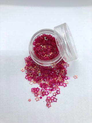 Stjerne Hullede Mørk Pink