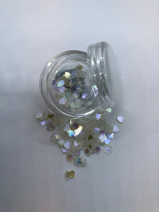 Gennemsigtige Hvide Hjerter