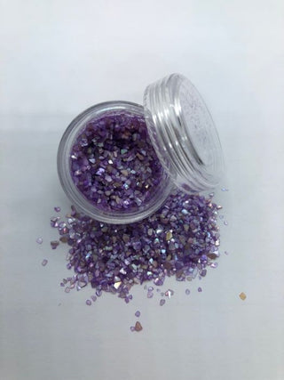 Violet crushed sea shell