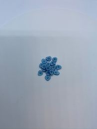 Blå smiley hjerte 20 stk