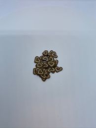 Brunt hvidt hjerte -33 20stk