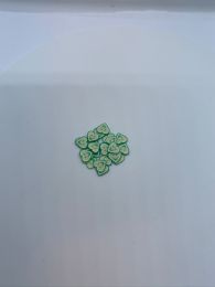 Grønt smiley hjerte -17-1stk