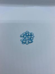 Lyseblå hvid hjerte 20stk