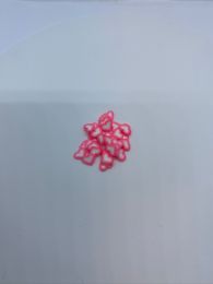 Lyserødt-hvidt hjerte #2-22 20stk