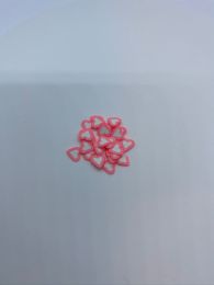 Lyserødt-hvidt hjerte 20stk - 21