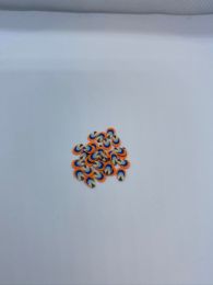 Mørk - orange - blå blad small