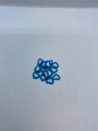 Mørkeblå hvidt hjerte  20stk