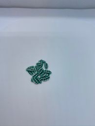 Mørkegrønt - hvidt blad large 