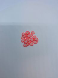 Orange-hvidt hjerte-19 20stk