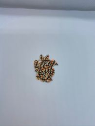 Orange - hvidt blad large 