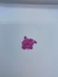 Pink - hvidt blad medium